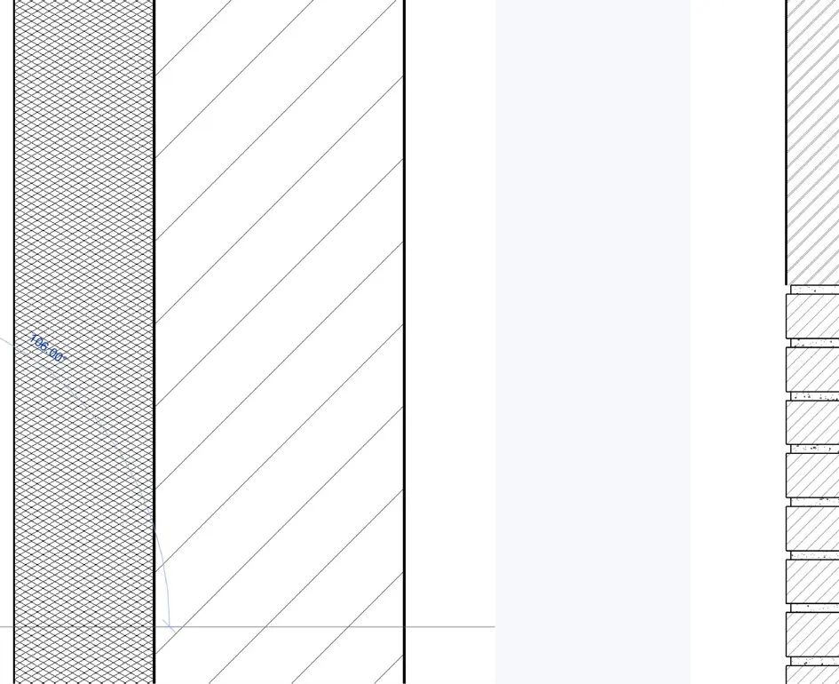 Printscreen van Revit met het resultaat van repeating detail
