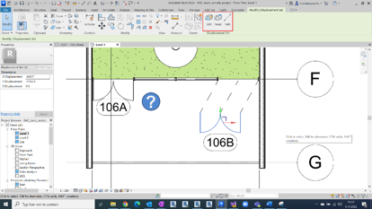 Displace elements in 2D views