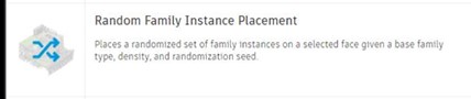 Autodesk Revit: Random Family Instance Placement