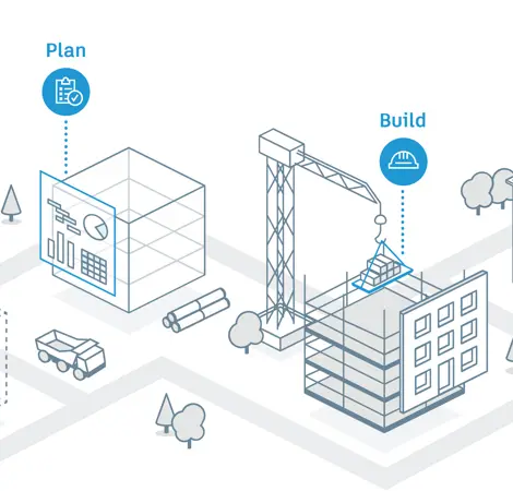 Verbind workflows, teams en gegevens in elke bouwfase met Construction Cloud!
