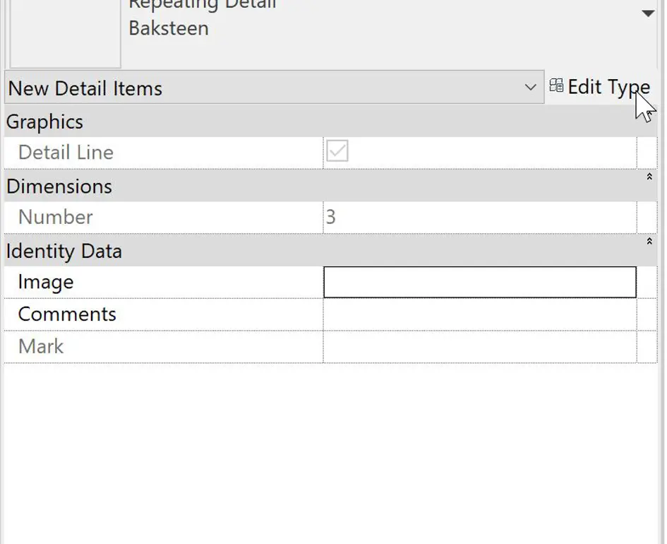 Printscreen Revit Properties