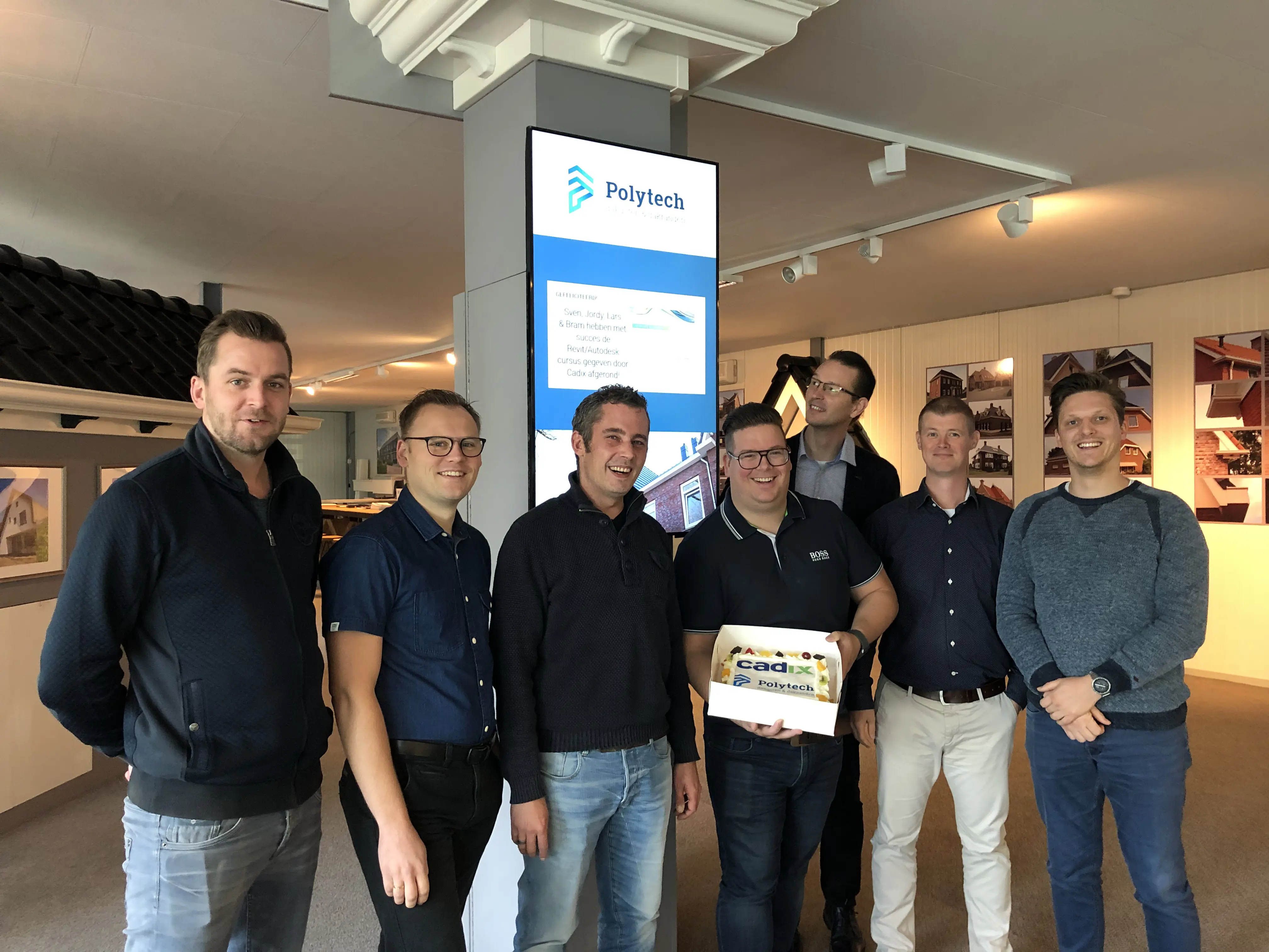 Gebak ter afsluiting van het project